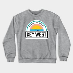 Florida Key West Zero Mile Marker Crewneck Sweatshirt